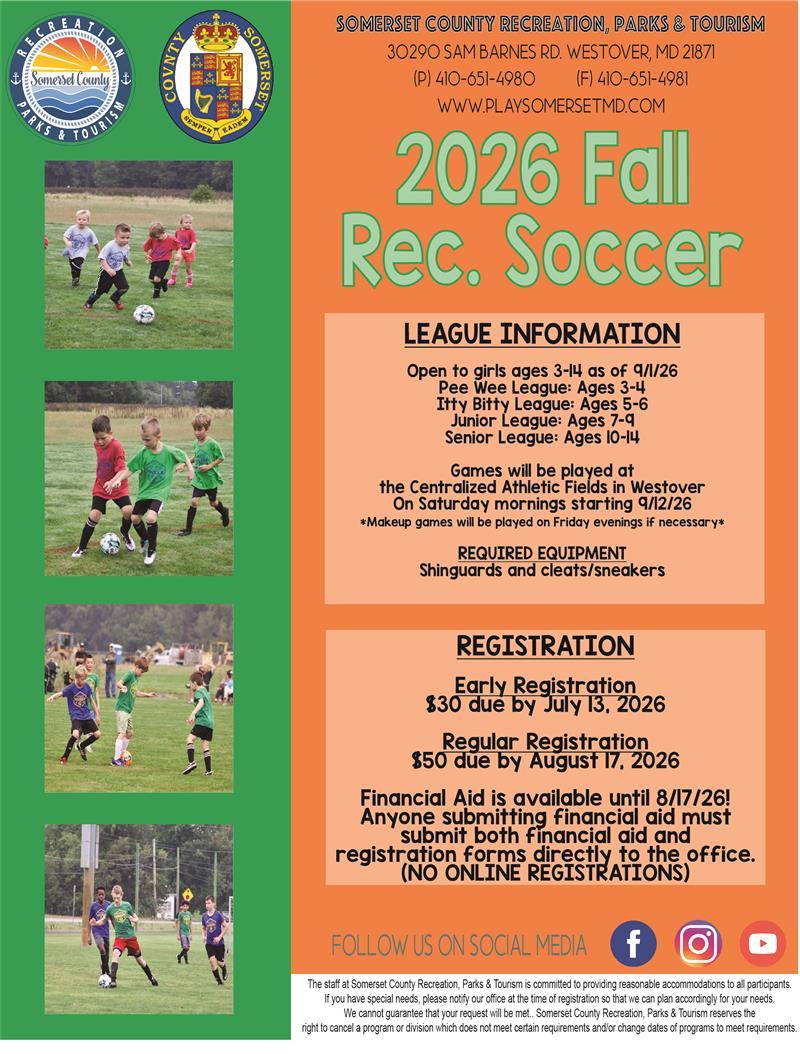 Fall Rec. Soccer Flyer