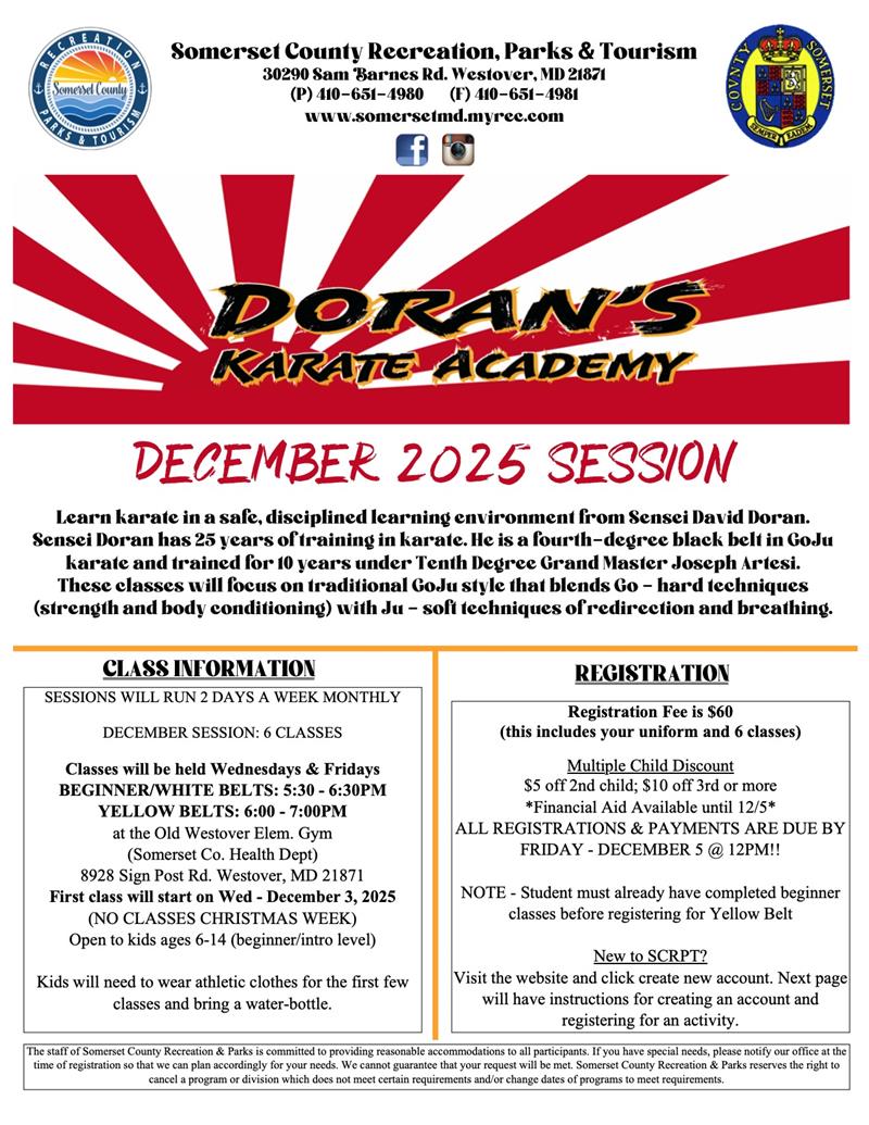 Karate - Dec. Session