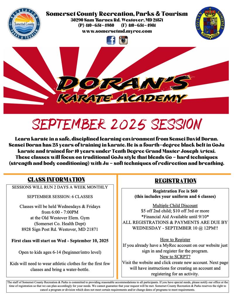 Karate - September Session